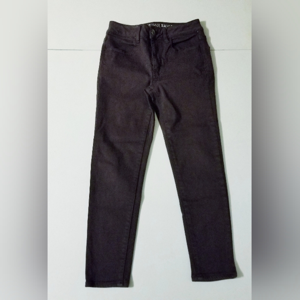 American Eagle Outfitter Burgundy Hi Rise Supe Stretch Jegging Jeans Size 2